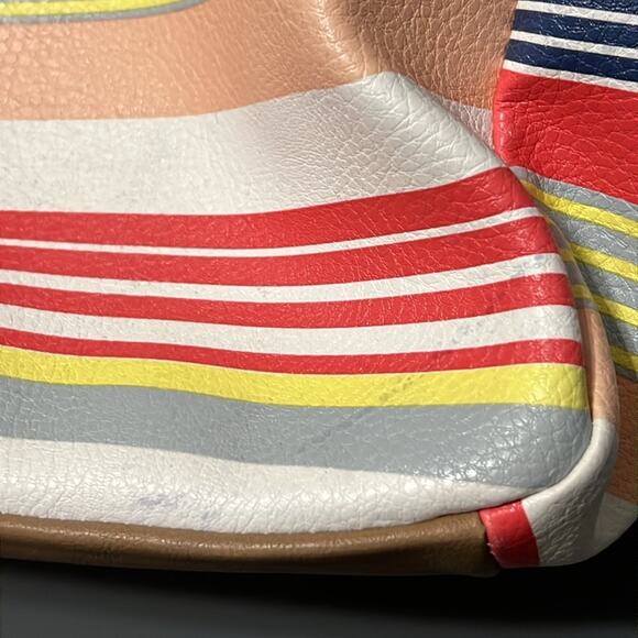 RELIC OH happy day shoulder tote spring summer striped purse minor flaws shown - Picture 5 of 16